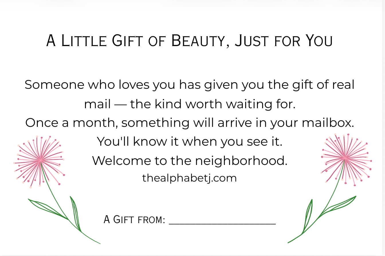 Snail Mail Inspiration Club for Creatives
